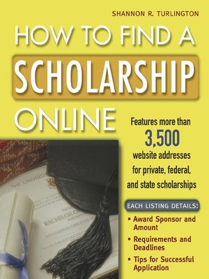cover image of How to Find a Scholarship Online